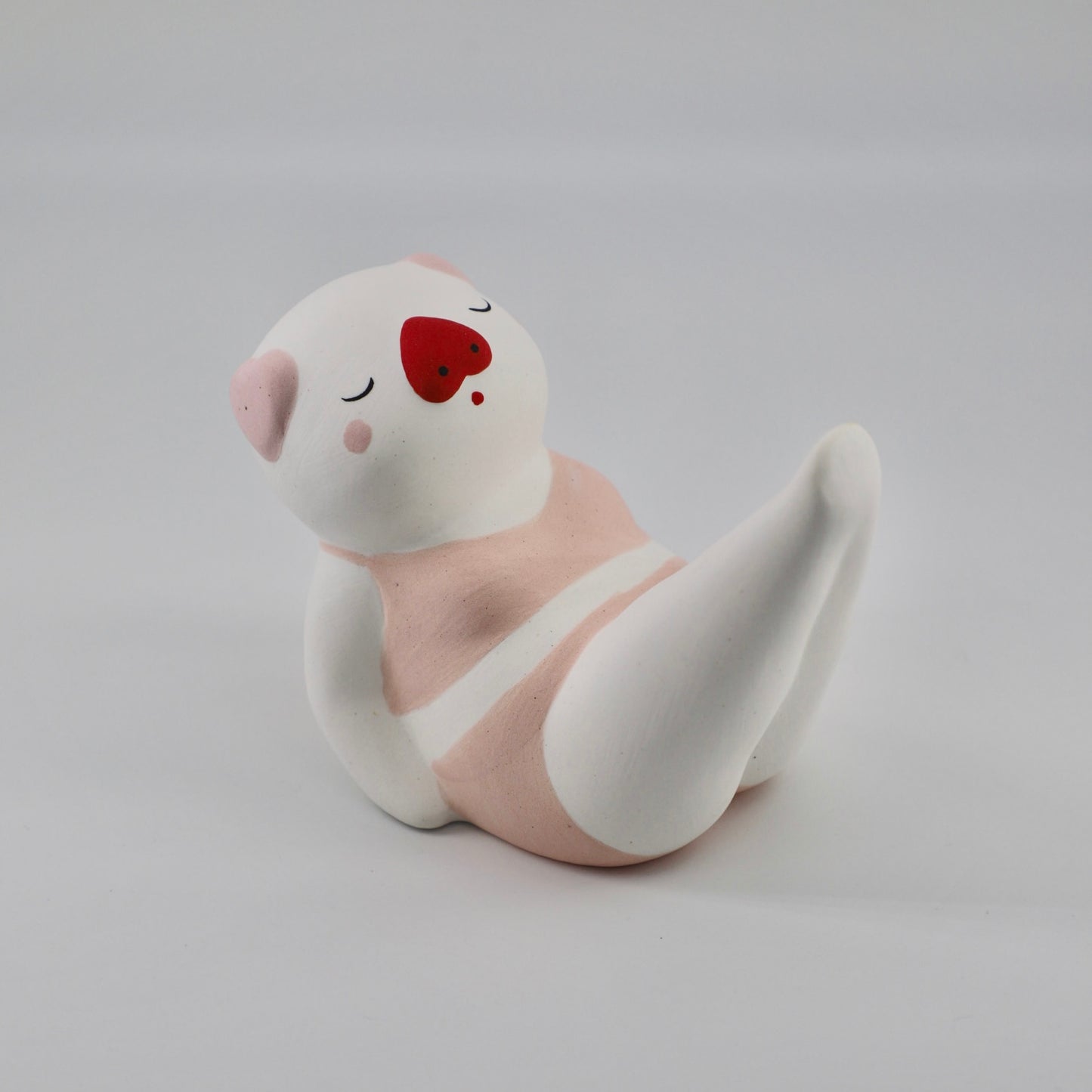 Yoga Pig Series Handmade Ceramic Ornaments