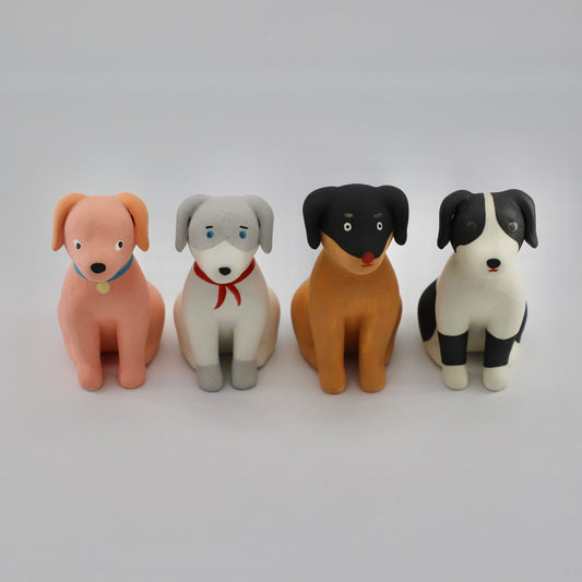 Waiting Dog Series Handmade Ceramic Ornaments